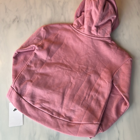 NWT Nike Girls Elemental Pink Hoodie Sweatshirt with Gold Logo Size, 6X - Picture 5 of 7